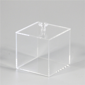 Nhà Máy Bán buôn rõ ràng <span class=keywords><strong>Acrylic</strong></span> nghiêng 3 kệ Countertop khóa hiển thị trường hợp với nghiêng phía trước và trượt trở lại - Product Image 6