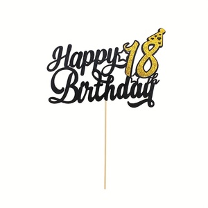 1 Pieza <span class=keywords><strong>de</strong></span> Adorno <span class=keywords><strong>para</strong></span> Pastel <span class=keywords><strong>de</strong></span> Feliz <span class=keywords><strong>Cumpleaños</strong></span> Número <span class=keywords><strong>18</strong></span>, Decoración Brillante <span class=keywords><strong>para</strong></span> Pastel <span class=keywords><strong>de</strong></span> <span class=keywords><strong>Cumpleaños</strong></span> <span class=keywords><strong>de</strong></span> <span class=keywords><strong>18</strong></span> Años, Suministros <span class=keywords><strong>para</strong></span> Decoración <span class=keywords><strong>de</strong></span> Fiestas <span class=keywords><strong>de</strong></span> <span class=keywords><strong>Cumpleaños</strong></span> - Product Image 4