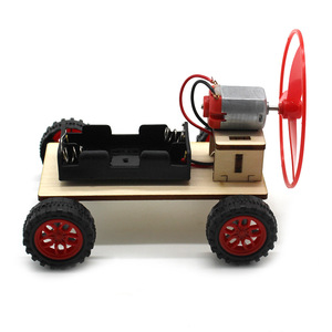 Kit de coche de madera impulsado por el viento para experimentos científicos, juguete educativo DIY para niños de 7 a 9 años - Product Image 3