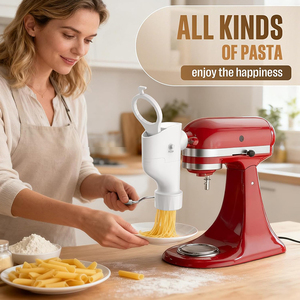 Accessoires pour batteur sur socle : Presse-pâtes de qualité alimentaire avec 7 plaques à pâtes interchangeables pour <span class=keywords><strong>KitchenAid</strong></span> - Product Image 4