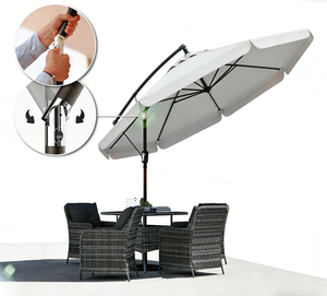 <span class=keywords><strong>Parasol</strong></span> de jardin 3M avec manivelle et support, parasols rectangulaires imperméables pour la plage - Product Image 4