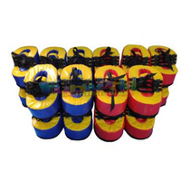 Chaussures de football gonflables géantes en PVC pour jeux sportifs, match de football rebondissant, jeu d'équipe avec accessoire souffleur