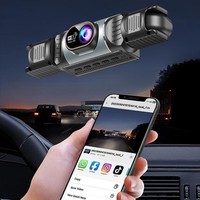 Caméra de tableau de bord de voiture à double objectif 2.5K 1440P avec écran tactile IPS 3.0 pouces, vision nocturne et moniteur de stationnement