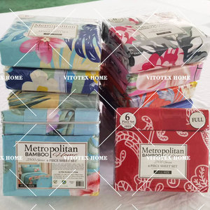 Bán Buôn 1800 Chủ Đề Đếm Siêu Mềm Polyester Tấm Ga Trải Giường Đặt Sợi Nhỏ 6PC In Bộ Đồ Giường Đặt Ga Trải Giường Với Giá Nhà Máy - Product Image 1