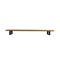 SAMDI Support en Bois pour Contrôleur, Support Vertical pour Ordinateur Portable et Étagère de Bureau avec Support Moniteur pour Usage Scolaire