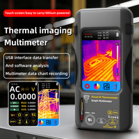 Multimeter Pencitraan Termal 2-in-1 SH7 320x320 HD & Layar Sentuh LCD 72.1 FOV IP43 USB OEM untuk Diagnostik Listrik/PCB
