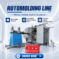 Machine de moulage rotatif Jinxiushanhe 15KW, refroidissement automatique par air et par brumisation, avec roulement, garantie 5 ans