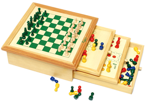 Juego de Mesa 10 <span class=keywords><strong>en</strong></span> 1, Juegos de Mesa de Madera, Ajedrez, Backgammon, Damas, Mikado, Dominó, Ludo, Póker, Cribbage, <span class=keywords><strong>Dados</strong></span>, Goose - Product Image 6