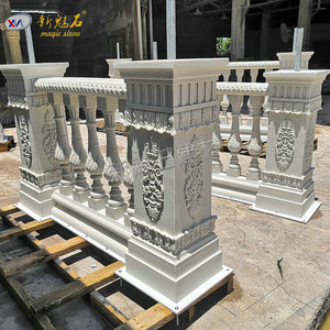 Nouvelles colonnes de balcon en pierre magique GRC, style européen, composants décoratifs pour entrée de bâtiment extérieur XMS - Product Image 4