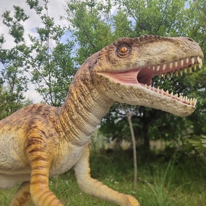 Modelo de Velociraptor Animatrónico de Tamaño Real, Estatua de Dinosaurio de Simulación Realista, Raptor Mecánico para Parque de Dinosaurios - Product Image 3