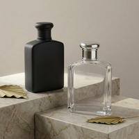 Flacon de parfum vide en verre de 100 ml avec pompe, design moderne et luxueux, fournisseur Anding