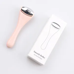 Pink White Eye Roller Tool Elininate Under Eye Patch For Dark Circles Bags Puffiness Eye Roller Massager
