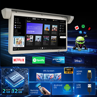 Monitor de Techo para Auto de 17 Pulgadas, DC12-24V, Plegable, 1 Entrada de Video, Estéreo, IPS, VGA, HD, Software Android APK, Pantalla de TV Motorizada para Autobús