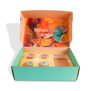 Fancy Aqua cam in ấn tùy chỉnh Hộp bao bì sóng vận chuyển bao bì hộp vận chuyển hộp bưu phẩm - Product Image 5