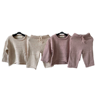 Ensemble de vêtements pour bébé et enfant, pull à manches longues à pois colorés, neutre et personnalisé