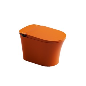 Inodoro Inteligente con Asiento Calefactado, Descarga por Sifón, 4L, Montaje en Suelo, Diseño Naranja - Product Image 1