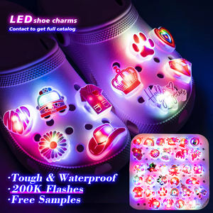 Aksesoris Sepatu <span class=keywords><strong>LED</strong></span> Menyala untuk Anak-Anak, Tahan Lama, Tahan Air, Lampu Sepatu Berkedip 200K Kali, Dekorasi Bercahaya untuk Sandal - Product Image 1