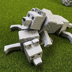 Vashine 3D in đầy màu sắc Sirius Đồ chơi Thế giới của tôi pixel Sói <span class=keywords><strong>Minecraft</strong></span> thân thiện với môi Vật liệu sáng tạo sở thú hành động nhân vật toi - Product Image 5
