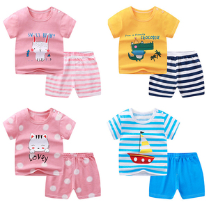 Ropa de Verano para Niños al por Mayor, Conjunto de Camiseta y Pantalones Cortos, Ropa para Niños, Conjuntos de Ropa para Bebés - Product Image 1
