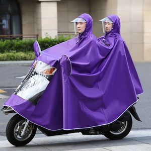 Manteau imperméable pour deux personnes, imperméable, à porter en extérieur, imperméable, pour la pluie, moto, <span class=keywords><strong>poncho</strong></span>, voiture électrique, pas cher - Product Image 3