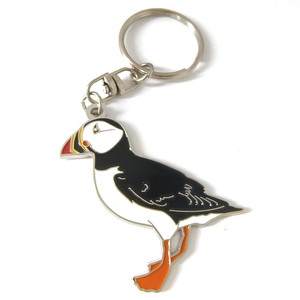 Porte-clés promotionnels personnalisés, breloques en métal émaillé souple, motif mouette atlantique, accessoires pour souvenirs de voyage - Product Image 1