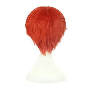 Perruque synthétique courte rouge pour cosplay de l'anime Game <span class=keywords><strong>FGO</strong></span> Shirou Emiya, résistante à la chaleur, perruques de mode - Product Image 4