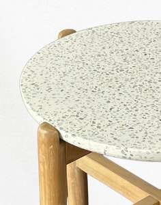 โต๊ะข้างไม้ผสมคอนกรีตวัสดุไม้แบบเข้าข้างเฟอร์นิเจอร์บ้านทำด้วยมือเป็นมิตรต่อสิ่งแวดล้อมสินค้าจากเวียดนาม - Product Image 5