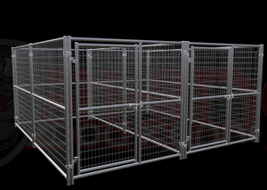 4 x 8ft ngoài trời Đi bộ trong chó <span class=keywords><strong>kennel</strong></span> chạy kim loại vật nuôi Lồng cho tập thể dục cho chó - Product Image 4