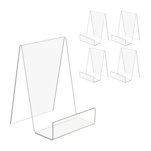 Soporte acrílico para exhibición de libros, caballete de acrílico transparente para exhibición de imágenes, libros, hojas de música y cuadernos - Product Image 1