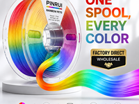 Filament PETG PINRUI 1,75 mm pour imprimante 3D, transition de couleur arc-en-ciel, macaron cosmique pour Bambu Lab Creality