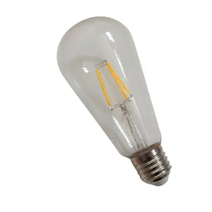 AC220-240V E27ฐาน Dimmable ST64 8วัตต์6วัตต์ LED เส้นใยหลอดไฟแสงสำหรับตกแต่ง