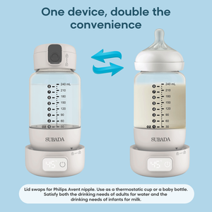 Recién llegado, <span class=keywords><strong>calentador</strong></span> <span class=keywords><strong>de</strong></span> leche portátil para bebés <span class=keywords><strong>de</strong></span> 240ML, botella <span class=keywords><strong>de</strong></span> leche PPSU para viajes, <span class=keywords><strong>calentador</strong></span> inalámbrico <span class=keywords><strong>de</strong></span> biberones para bebés, OEM personalizado - Product Image 5