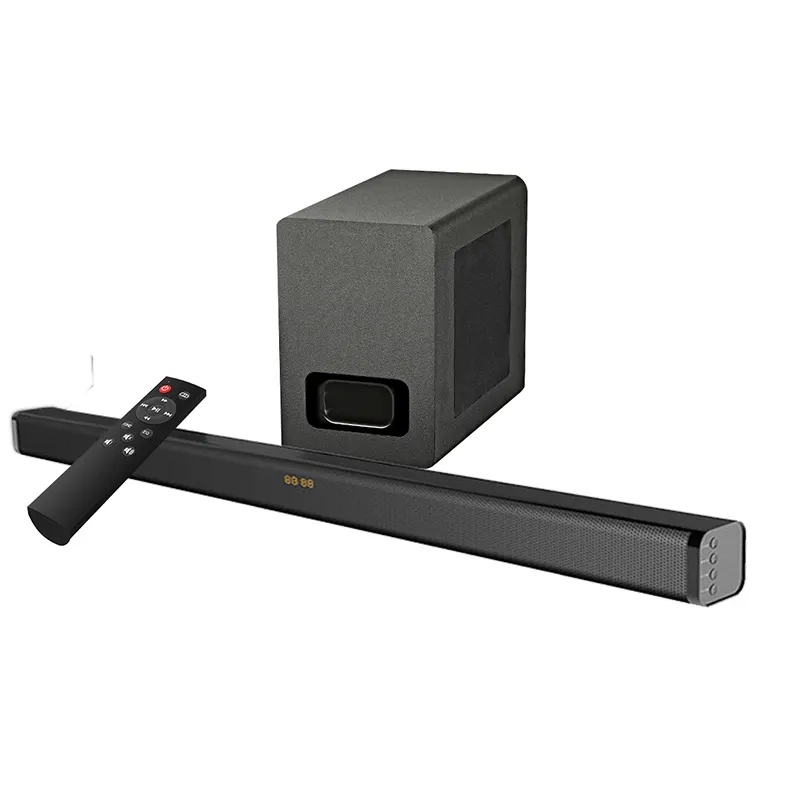 Soundbar senza fili di samtromic 2.1CH con il subwoofer senza fili, Soundbar senza fili con ottico ed arco SM-S3116