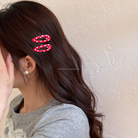 BELLEWORLD collège Style mode couleur Plaid goutte d'eau BB Clip 3 pièces/ensemble mignon jeune étudiant femme cheveux cassés frange épingle à cheveux