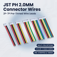 Câble personnalisé avec connecteur JST mâle/femelle SH ZH PH XH de 1,0 mm, 1,5 mm, 2,0 mm, 2,5 mm