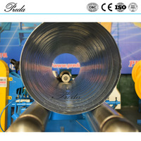 Conduit d'air rond à bas prix faisant la Machine coupe de rouleaux coupeur de plasma tuyau de formage de tubes en spirale formant la Machine de Preda