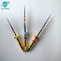 Ai-Oral Limas Rotatorias Endodónticas Eléctricas de Niti Activadas por Calor, Arcoíris, para Endodoncia