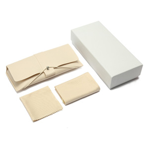 Ensemble d'emballage personnalisé pour <span class=keywords><strong>lunettes</strong></span> : Étui <span class=keywords><strong>en</strong></span> <span class=keywords><strong>cuir</strong></span> PU, chiffon doux et sac, boîtes portables de haute qualité avec logo personnalisé pour <span class=keywords><strong>lunettes</strong></span> de soleil - Product Image 5