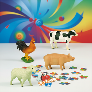 <span class=keywords><strong>Puzzle</strong></span> 3D in Plastica Fai-da-Te di <span class=keywords><strong>Animali</strong></span> della Fattoria - Product Image 3