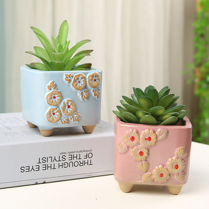 <span class=keywords><strong>Pot</strong></span> <span class=keywords><strong>de</strong></span> fleurs carré en céramique simple, frais et créatif, <span class=keywords><strong>pot</strong></span> <span class=keywords><strong>de</strong></span> plantes succulentes carré <span class=keywords><strong>avec</strong></span> trous, <span class=keywords><strong>pot</strong></span> <span class=keywords><strong>de</strong></span> plantes sur <span class=keywords><strong>pied</strong></span> - Product Image 3