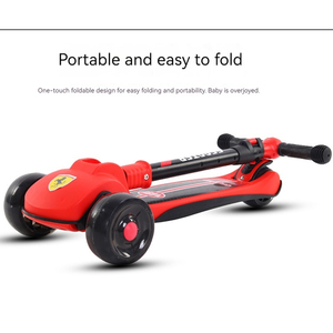 Nouveau scooter <span class=keywords><strong>à</strong></span> trois roues pliable pour enfants de 2 <span class=keywords><strong>à</strong></span> 3 <span class=keywords><strong>à</strong></span> 6 ans, en acier, <span class=keywords><strong>à</strong></span> poussée manuelle, type capteur, pour garçons et filles - Product Image 5