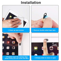 Vente en gros Couverture de Webcam LOGO personnalisé Impression gratuite Plastique ABS Couverture de Webcam de téléphone portable Curseur de caméra Intimité de la caméra Couverture Bloqueur