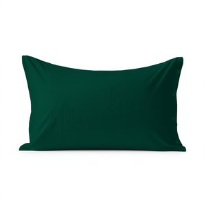 Funda de almohada 100% algodón verde oscuro tamaño francés 65x65cm - Product Image 3