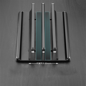 Soporte Vertical de Plástico para Computadora Portátil, Económico, con Ranuras Individuales, Dobles o Triples, Ahorra Espacio en el Escritorio - Product Image 4