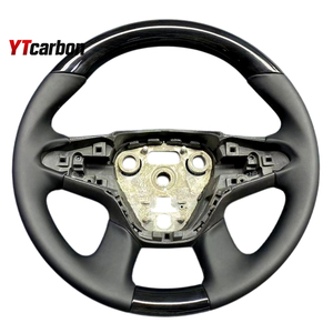 YTcarbon para Logan <span class=keywords><strong>Sandero</strong></span> Duster Stepway MCV, piezas de automóvil, accesorios interiores de coche, volante de estilo de madera personalizado - Product Image 4