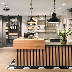 Diseño Interior Personalizado para Cafetería con Iluminación LED y Muebles de Exhibición Completos para Decoración de Cafeterías y Uso Comercial - Product Image 2
