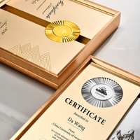 Medalla de bronce hecha a medida de alto grado, Trofeo creativo, tarjeta de autorización de premio de Metal, certificado, placa hecha a medida