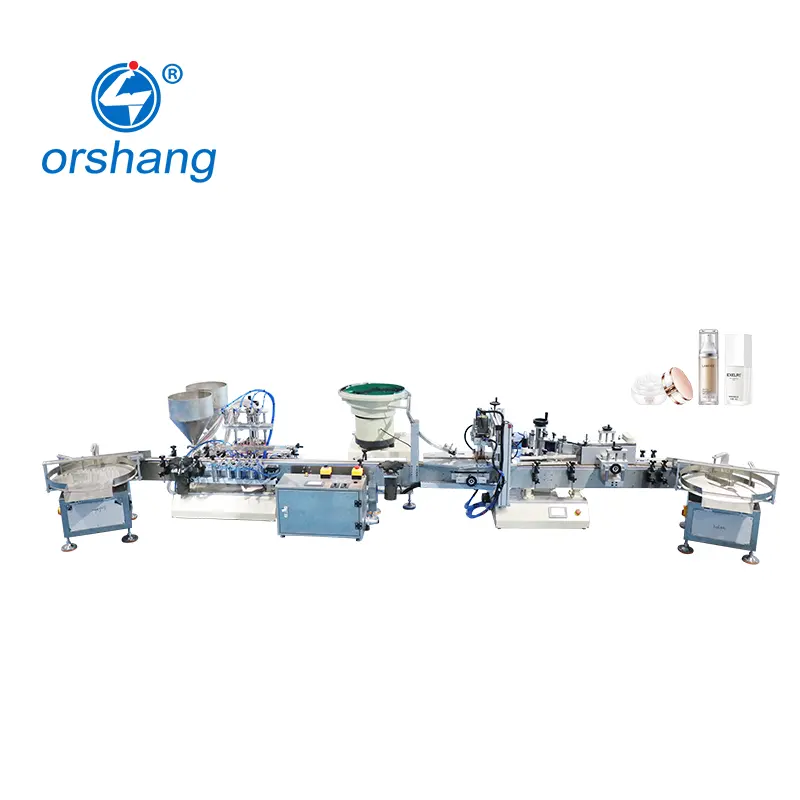 Automatic Gel Honey Face Cream Liquid / Paste Filling Capping and Labeling Machine Production Line