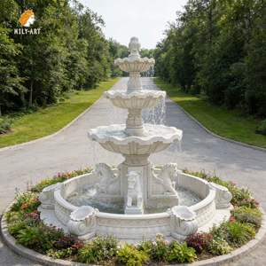 <span class=keywords><strong>Fontana</strong></span> Classica in Marmo Bianco a Forma di Cavallo MILY per Decorazione di Cortili e Giardini di Ville - Product Image 3