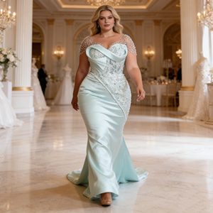 Vestido <span class=keywords><strong>de</strong></span> Novia Sencillo <span class=keywords><strong>de</strong></span> Lujo ChaoZhou con Cuentas y Encaje, Transparente, sin Mangas, Estilo Sirena, Blanco, con Cola Profunda, para <span class=keywords><strong>Boda</strong></span> <span class=keywords><strong>Civil</strong></span> - Product Image 5